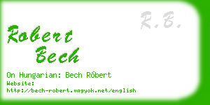 robert bech business card